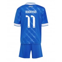 Dětský fotbalový dres Real Madrid Rodrygo Goes #11 2025-26 Třetí Krátký Rukáv (+ trenýrky)